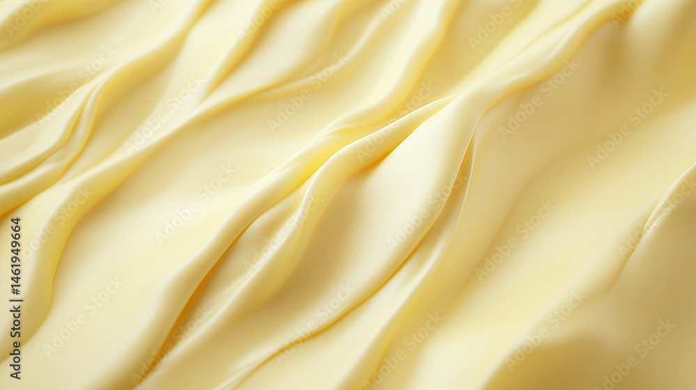 Pale Yellow Silk Fabric Draped Softly Pale Yellow Silk Fabric Draped Softly