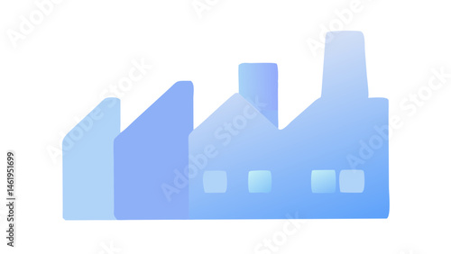 vector illustration of a factory