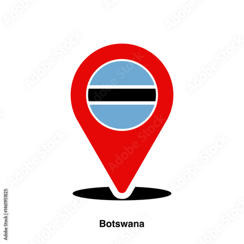 Free Download Botswana country location icon on transparent background - GFXLoad