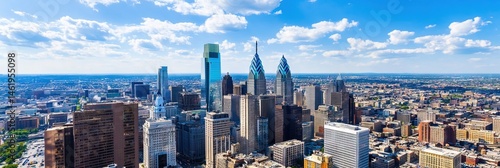 Wallpaper Mural overhead photo of philadelphia downtown skyline Torontodigital.ca