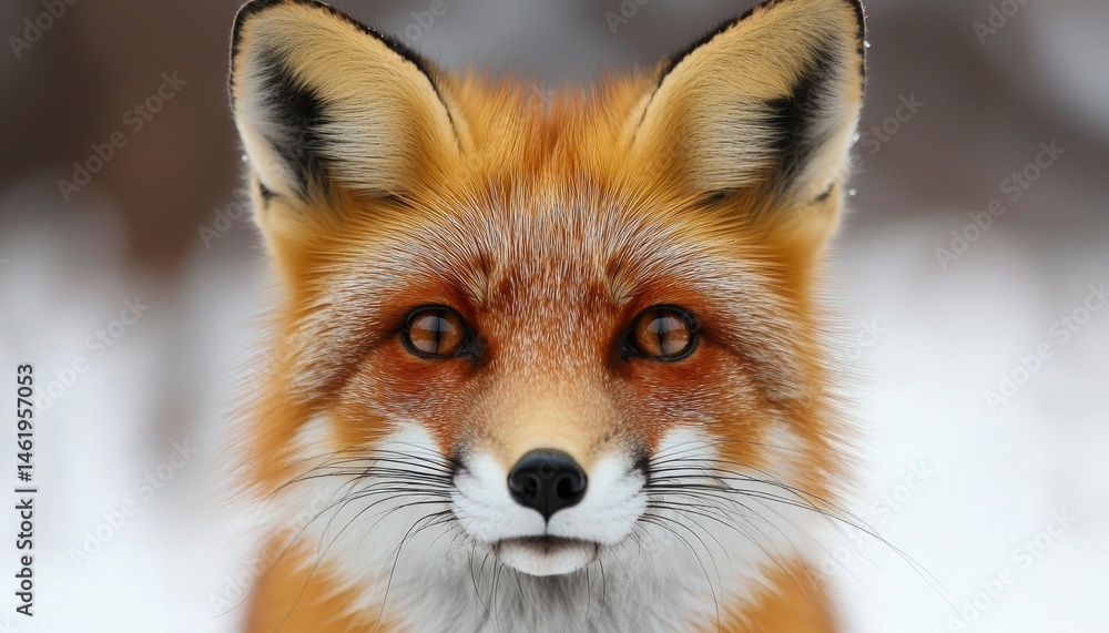 Obraz premium Close-up of a red fox