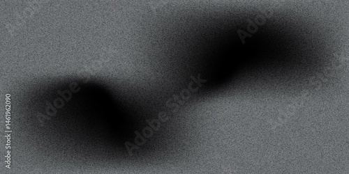 Abstract background with black white gradient, grain, grunge noise, website banner design, copy space
