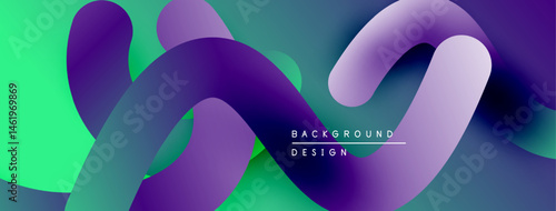 Abstract fluid shapes, vibrant colors blend. Modern design, smooth gradients create dynamic background. Minimalist aesthetic, visually appealing composition.