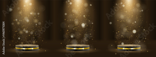 Set includes best price, choice, and seller designs. Vector icons ideal for cinema festivals and events. Award logo suits branding, marketing, or recognition labels. Premium gold foliage crown symbol