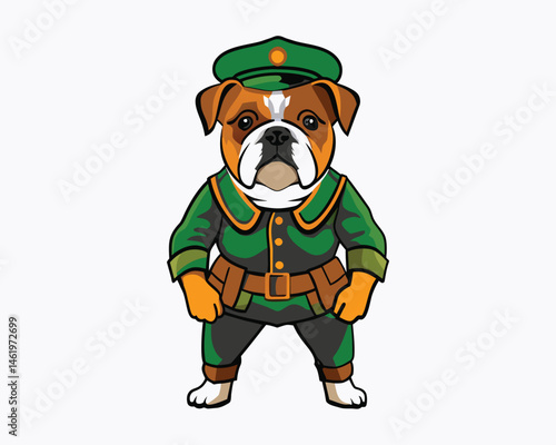 home guard bulldog hand drawn engraving consistent