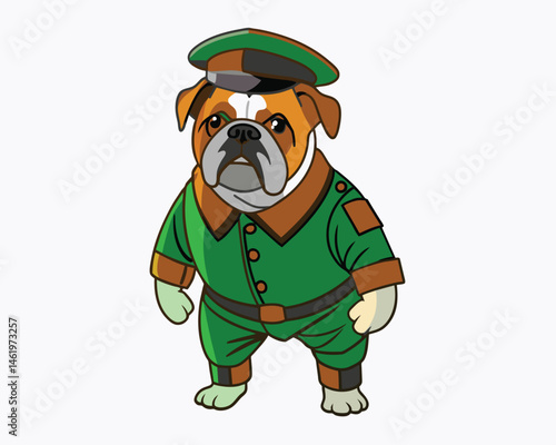 home guard bulldog hand drawn engraving consistent