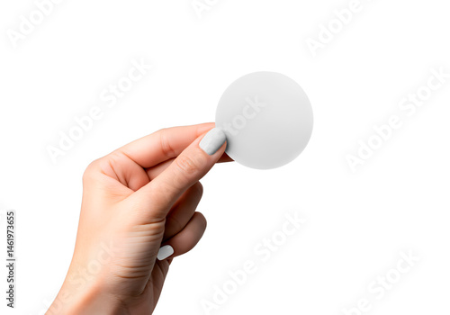 Woman's Hand Holding Sticker