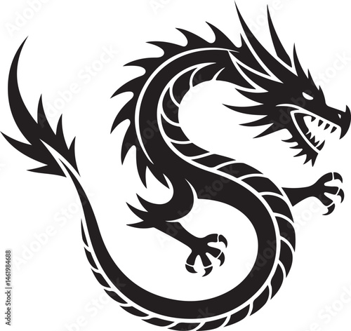 "Dragon Silhouette SVG – Fantasy Tribal Beast Clipart for DIY Crafts & Tattoos"

"Flying Dragon Outline – Mythical Creature Art for Shirts, Prints, and Logos"

"Black Dragon Silhouette PNG – Gothic Ve