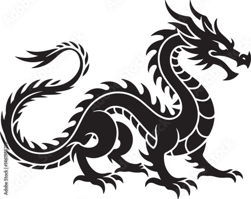 "Dragon Silhouette SVG – Fantasy Tribal Beast Clipart for DIY Crafts & Tattoos"

"Flying Dragon Outline – Mythical Creature Art for Shirts, Prints, and Logos"

"Black Dragon Silhouette PNG – Gothic Ve