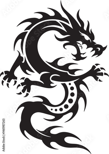 "Dragon Silhouette SVG – Fantasy Tribal Beast Clipart for DIY Crafts & Tattoos"

"Flying Dragon Outline – Mythical Creature Art for Shirts, Prints, and Logos"

"Black Dragon Silhouette PNG – Gothic Ve