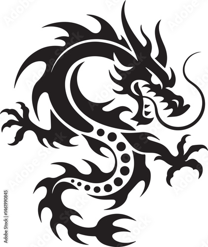"Dragon Silhouette SVG – Fantasy Tribal Beast Clipart for DIY Crafts & Tattoos"

"Flying Dragon Outline – Mythical Creature Art for Shirts, Prints, and Logos"

"Black Dragon Silhouette PNG – Gothic Ve