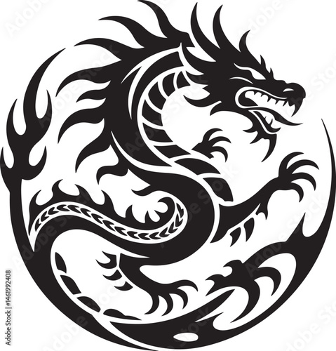 "Dragon Silhouette SVG – Fantasy Tribal Beast Clipart for DIY Crafts & Tattoos"

"Flying Dragon Outline – Mythical Creature Art for Shirts, Prints, and Logos"

"Black Dragon Silhouette PNG – Gothic Ve