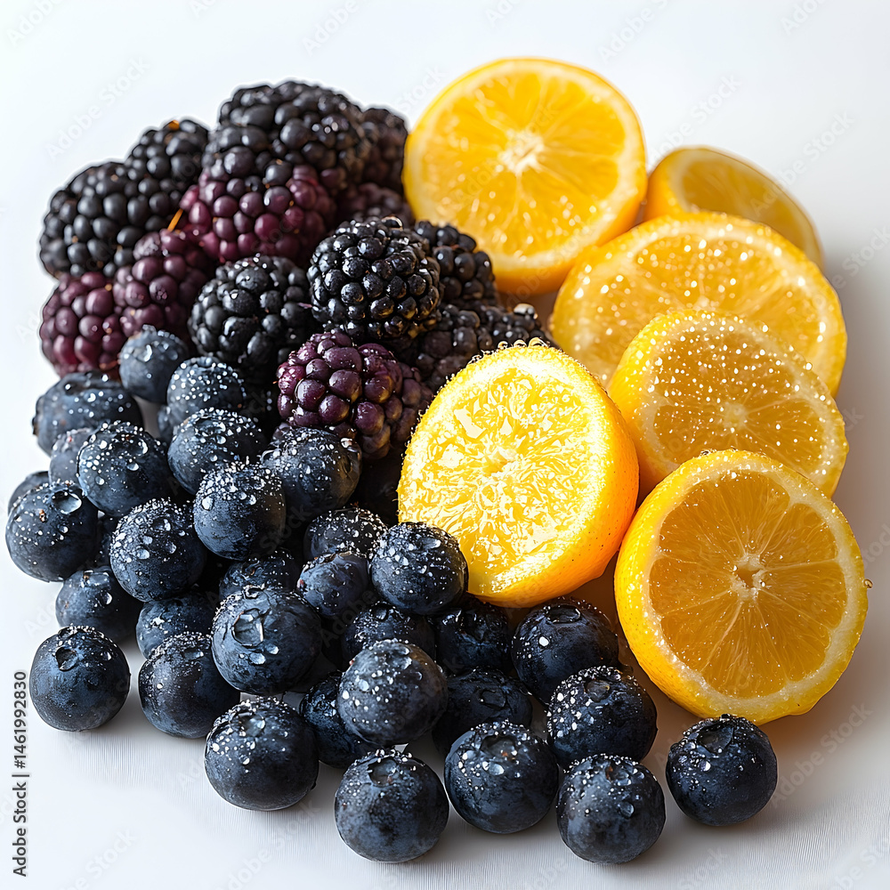 Berries and lemons Berries and lemons