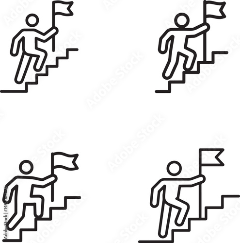 Stay Dedicated Outline Icon for Fitness and Motivation
