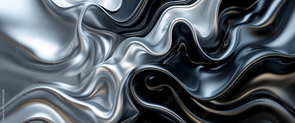 Joyful metallic silver and midnight black color abstract background Joyful metallic silver and midnight black color abstract background