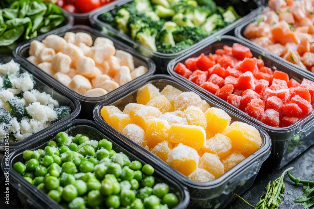 high definition image of composition of healthy frozen food high definition image of composition of healthy frozen food