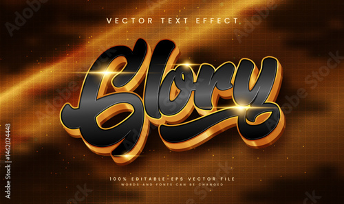 Editable golden text effect.  Perfect for luxury branding.