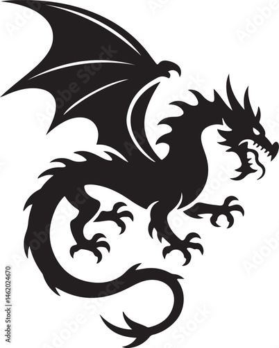 "Dragon Silhouette SVG – Fantasy Tribal Beast Clipart for DIY Crafts & Tattoos"

"Flying Dragon Outline – Mythical Creature Art for Shirts, Prints, and Logos"

"Black Dragon Silhouette PNG – Gothic Ve