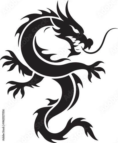 "Dragon Silhouette SVG – Fantasy Tribal Beast Clipart for DIY Crafts & Tattoos"

"Flying Dragon Outline – Mythical Creature Art for Shirts, Prints, and Logos"

"Black Dragon Silhouette PNG – Gothic Ve