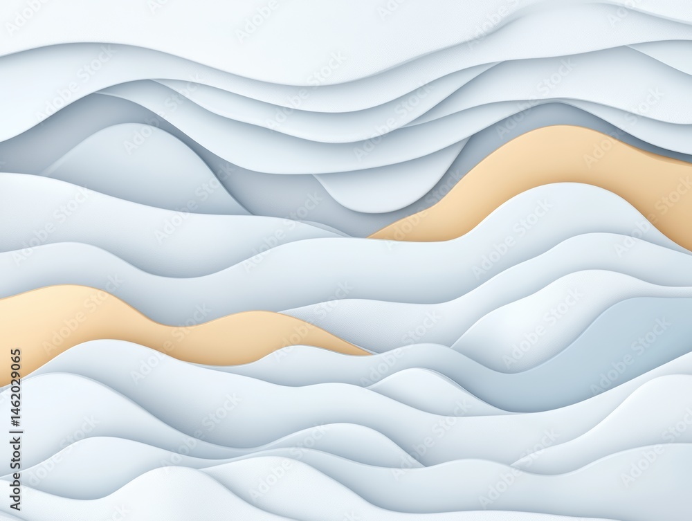 Obraz premium Abstract layered waves