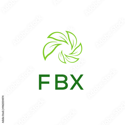 FBX Letter Initial Logo Design Template Vector Illustration
