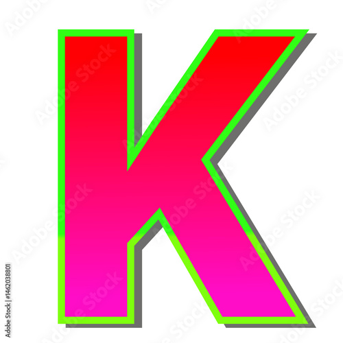 Free Download Vibrant Red and Pink Gradient Letter K Bold, Stylish, and Eye-Catching Design Element for Logos, Branding, and Typography Projects - GFXLoad