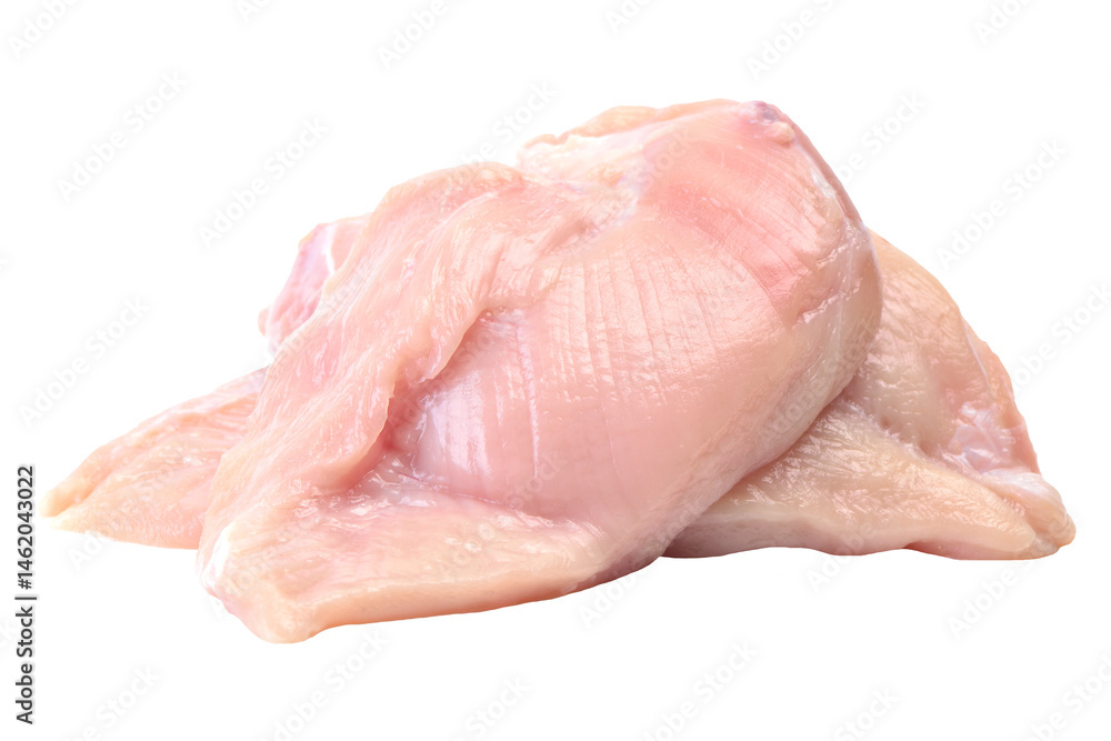 Meat chicken isolated on white