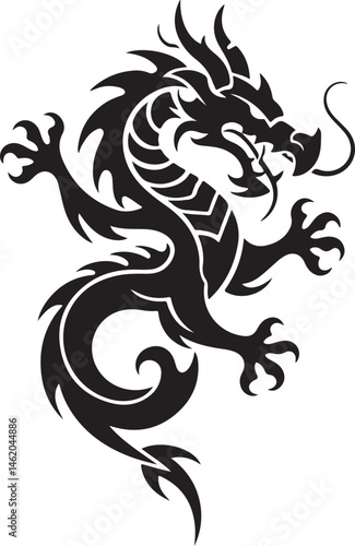 "Dragon Silhouette SVG – Fantasy Tribal Beast Clipart for DIY Crafts & Tattoos"

"Flying Dragon Outline – Mythical Creature Art for Shirts, Prints, and Logos"

"Black Dragon Silhouette PNG – Gothic Ve