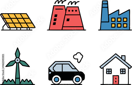 Smart Grid Vector Illustration