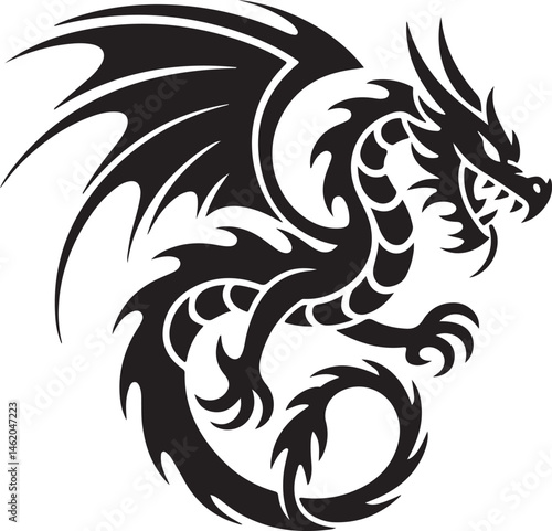 "Dragon Silhouette SVG – Fantasy Tribal Beast Clipart for DIY Crafts & Tattoos"

"Flying Dragon Outline – Mythical Creature Art for Shirts, Prints, and Logos"

"Black Dragon Silhouette PNG – Gothic Ve