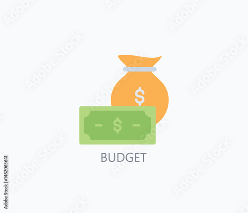 Budget Icon Or Logo Isolated Illustration