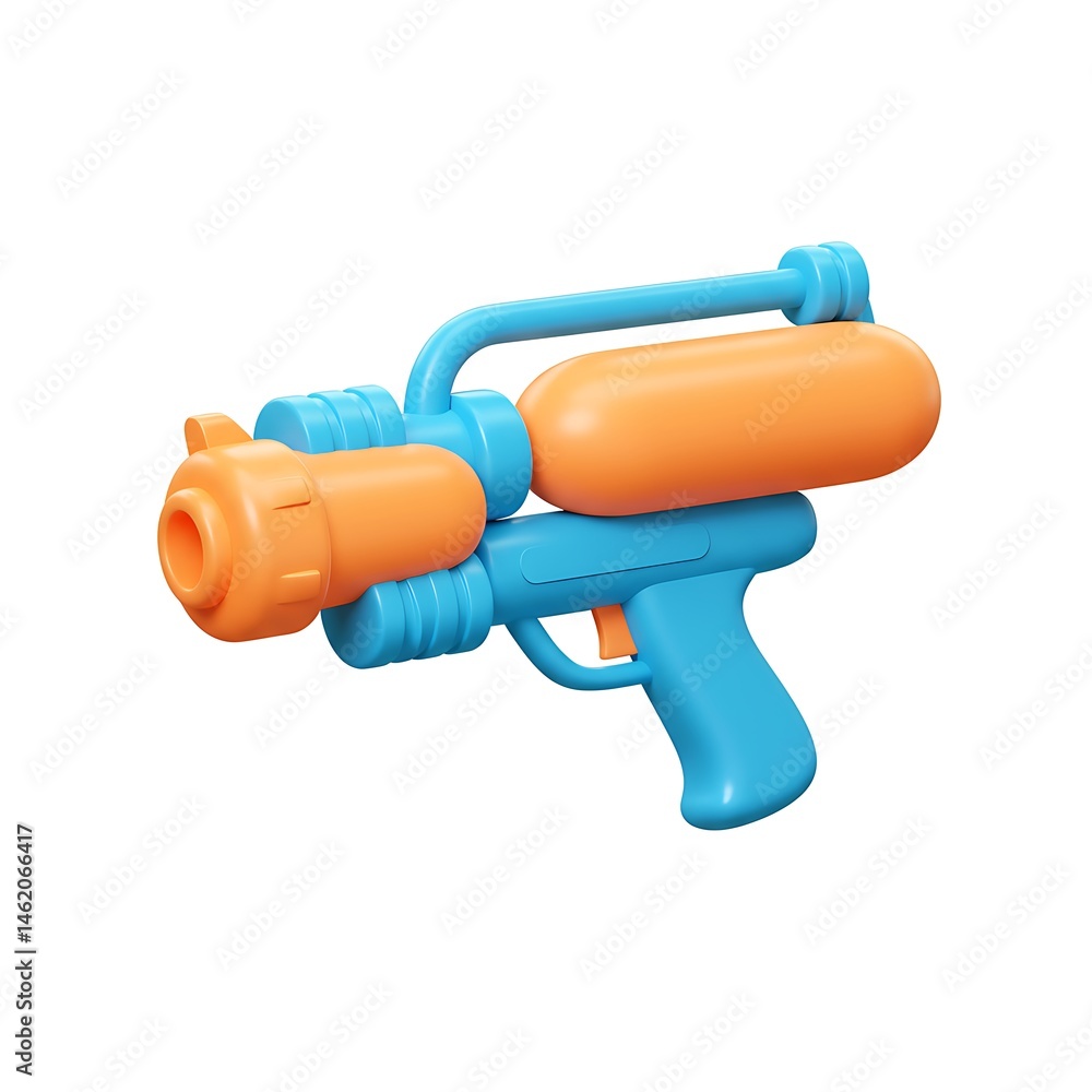 Fototapeta premium 3D Cartoon Water Blaster Gun
