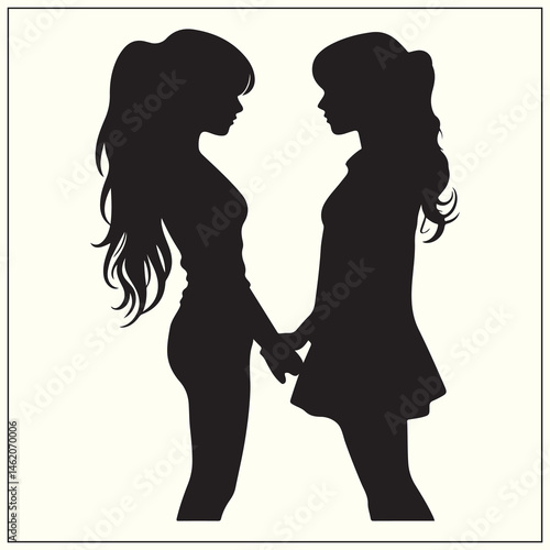 Best Friends Silhouette, Friendship Bond