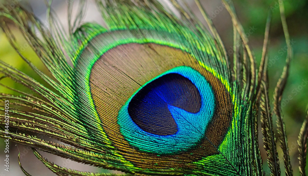 Obraz premium beautiful close up peacock feather