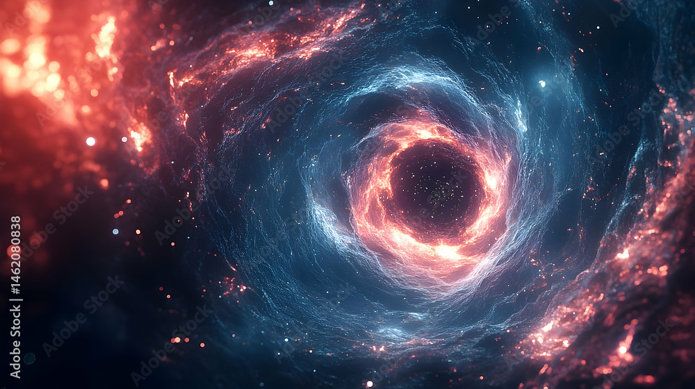 A swirling nebula vortex of cosmic energy. A swirling nebula vortex of cosmic energy.