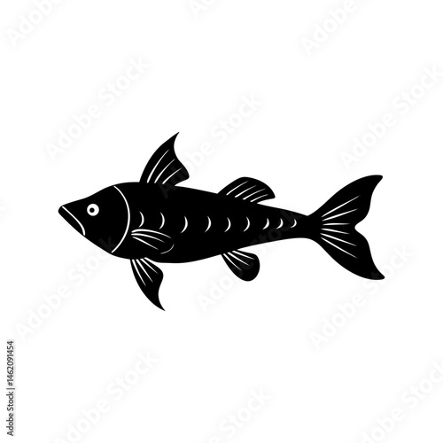 lanternfish vector silhouette