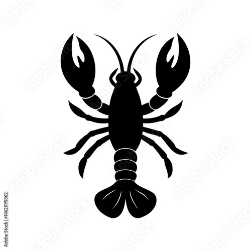 lobster fish vector silhouette