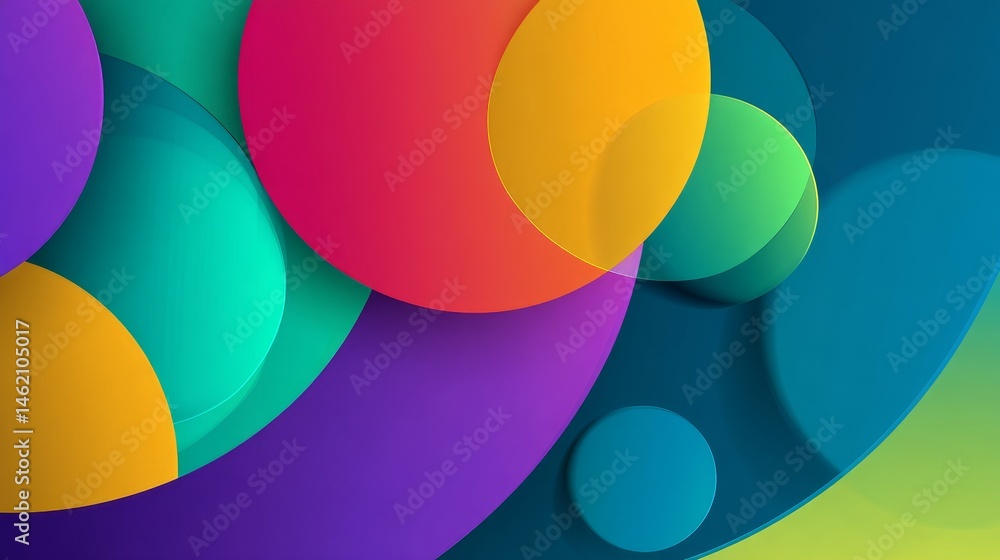Colorful abstract background overlap layer on bright space with circles effect decoration. Modern graphic design element multicolor style Colorful abstract background overlap layer on bright space with circles effect decoration. Modern graphic design element multicolor style