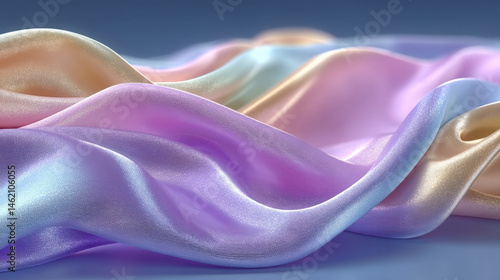 Wallpaper Mural Silky fabric in high-speed motion showcases bold colors and captivating textures Torontodigital.ca