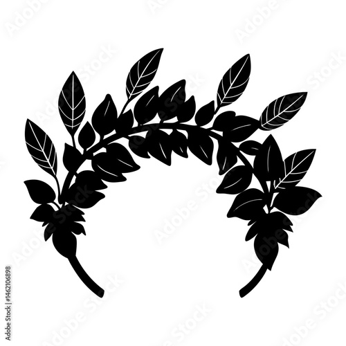 Botanical Print Headband silhouette vector