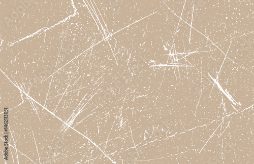 Brown wall grunge texture. Distress overlay texture. Abstract surface dust and rough dirty wall background concept. Worn, torn, weathered effect. Vector illustration. EPS 10.