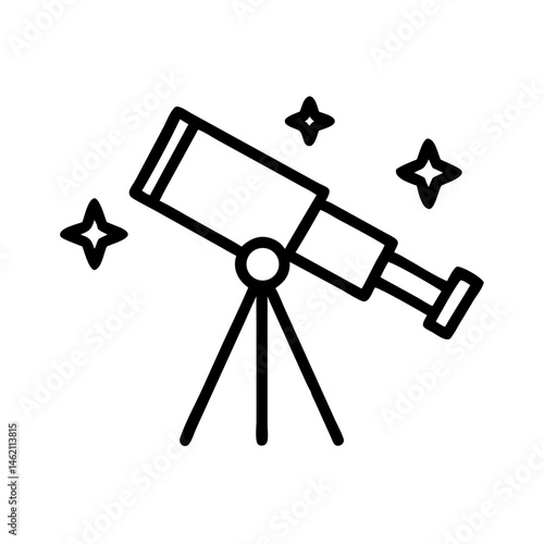 Explore the wonders of the night sky with a telescope in a peaceful backyard setting