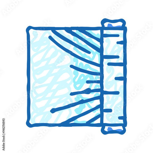 wrap plastic package icon doodle illustration