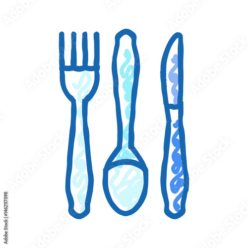 food storage container plastic package icon doodle illustration