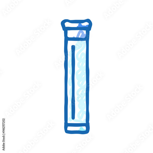 disposable cutlery plastic package icon doodle illustration