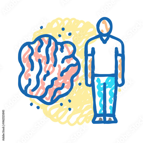 sexually transmitted infections icon doodle illustration