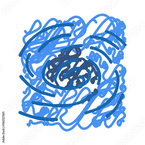 whirlpool rotating water icon doodle illustration