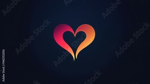 Colorful heart graphic