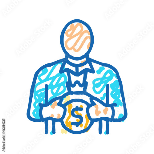 education expenses budget planning icon doodle illustration