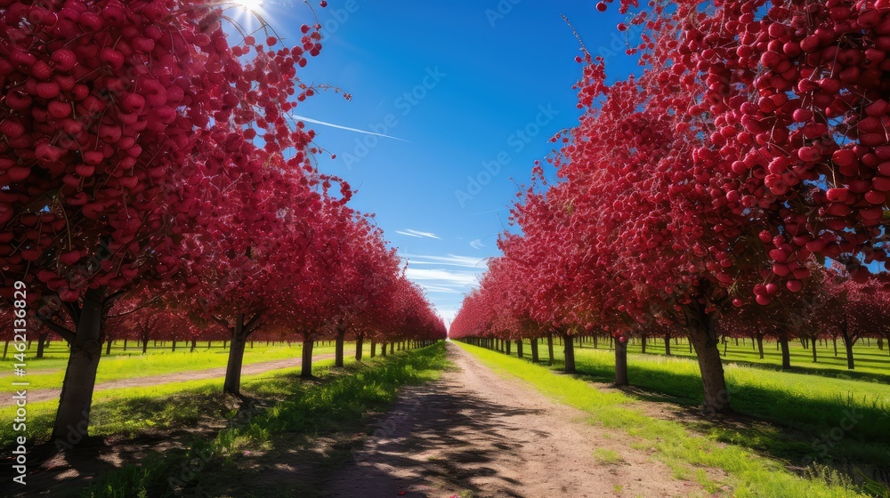 Naklejka premium ripe red cherries